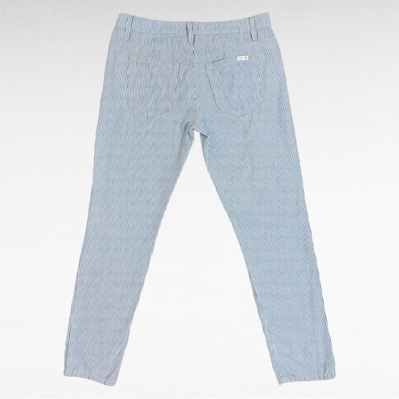 Joe’s | Blue White Pin Stripe Slim Fit Classic Preppy Lightweight Pants - Picture 3 of 9
